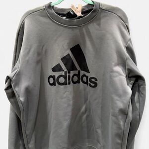 Adidas Black and Gray Sweatshirt